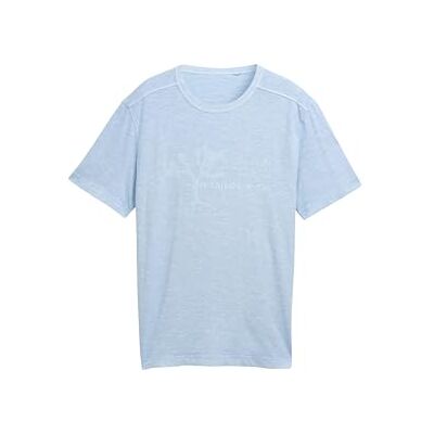 TOM TAILOR T-shirt för män, 21068 – Light Powder Blue, L TOM TAILOR T-shirt för män, 21068 – Light Powder Blue, L