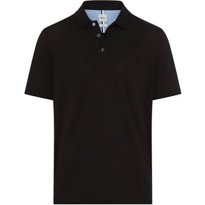 Brax Style Pete Hi-Flex Pique Pima Cotton Basic pikétröja, 02 svart, L Brax Style Pete Hi-Flex Pique Pima Cotton Basic pikétröja, 02 svart, L
