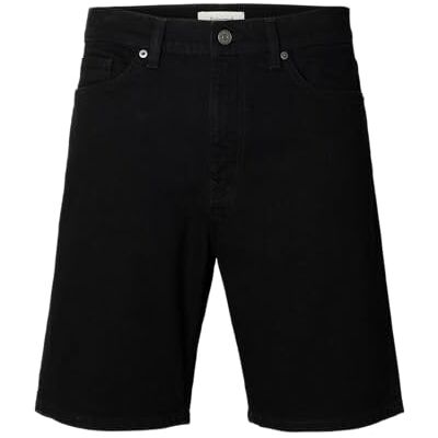 SELECTED MEN SELECTED Män Slhreg Alex Black 705 Denim Short Noos, Svart denim, L SELECTED MEN SELECTED Män Slhreg Alex Black 705 Denim Short Noos, Svart denim, L