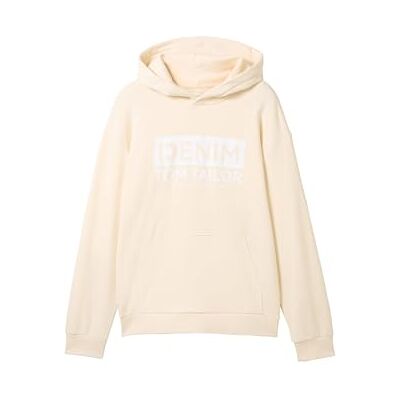TOM TAILOR Denim herr sweatshirt, 28130 – Mjuk smörkräm, M TOM TAILOR Denim herr sweatshirt, 28130 – Mjuk smörkräm, M