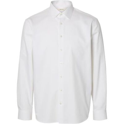 SELECTED MEN Slhreg-Performance Shirt Ls Noos, Ljus vit, XL SELECTED MEN Slhreg-Performance Shirt Ls Noos, Ljus vit, XL