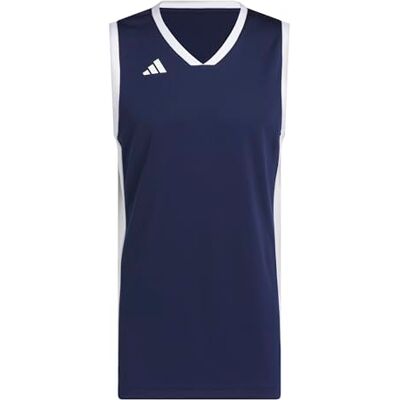 adidas herr Mens Pulse Speed Bball Jersey Shirt, team navy blue/white, S adidas herr Mens Pulse Speed Bball Jersey Shirt, team navy blue/white, S