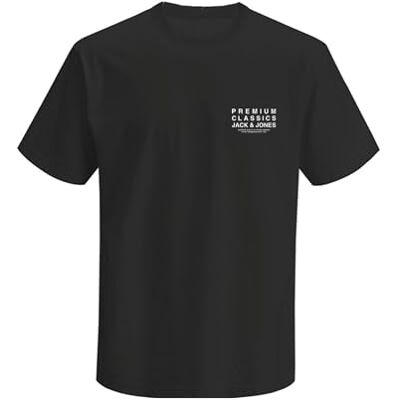 JACK & JONES Jprblatailor Ss Tee FST, svart, L JACK & JONES Jprblatailor Ss Tee FST, svart, L