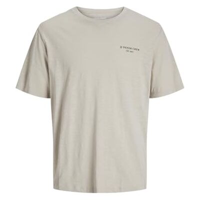 JACK & JONES Monochrome t-shirt SS Crew Neck Jjjeff-enfärgad T-shirt med rund hals, Moonbeam, M herr, Moonbeam, M JACK & JONES Monochrome t-shirt SS Crew Neck Jjjeff-enfärgad T-shirt med rund hals, Moonbeam, M herr, Moonbeam, M