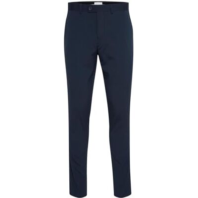 CASUAL FRIDAY CFPihl kostym byxor herr byxor tygbyxor med bälteslingor smal passform, Marin (50410), 58 CASUAL FRIDAY CFPihl kostym byxor herr byxor tygbyxor med bälteslingor smal passform, Marin (50410), 58