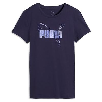 PUMA ESS Logo LAB metallisk t-shirt djup plommon PUMA ESS Logo LAB metallisk t-shirt djup plommon