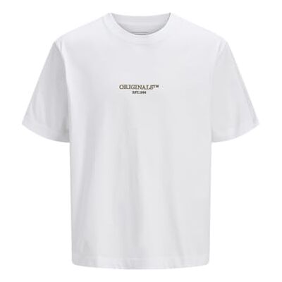 JACK & JONES Jorislington Minimal branding Tee Ss Sn, Ljus vit, S JACK & JONES Jorislington Minimal branding Tee Ss Sn, Ljus vit, S