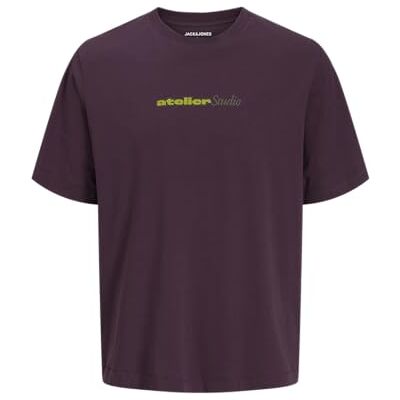 JACK & JONES Jjrody Tee Ss Crew Neck, Plum Perfect, M JACK & JONES Jjrody Tee Ss Crew Neck, Plum Perfect, M