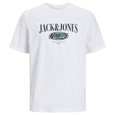 JACK & JONES JORCOBIN Tee SS Crew Neck, Ljus vit, S JACK & JONES JORCOBIN Tee SS Crew Neck, Ljus vit, S