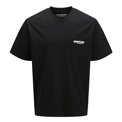 JACK & JONES Jcounion Back Print Tee Ss Crew No Pls, svart, 5XL JACK & JONES Jcounion Back Print Tee Ss Crew No Pls, svart, 5XL