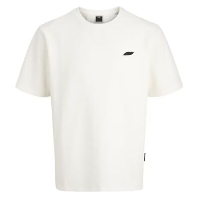 JACK & JONES Jcopuffer Tee Ss Crew Neck SMU, Marshmallow, L JACK & JONES Jcopuffer Tee Ss Crew Neck SMU, Marshmallow, L