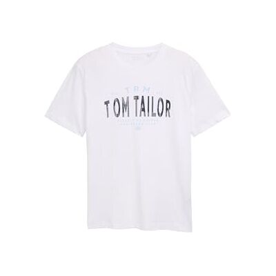 TOM TAILOR T-shirt för män, 20000 – vit, S TOM TAILOR T-shirt för män, 20000 – vit, S