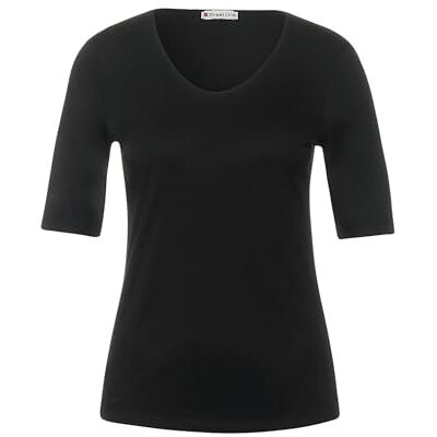 Street One Damen T-Shirt New Palmira, Schwarz Neu, 34 Street One Damen T-Shirt New Palmira, Schwarz Neu, 34