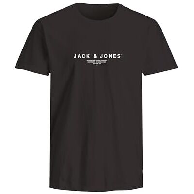 JACK & JONES Jprblaharris Ss Tee Crew Neck Fst, Svart skönhet, M JACK & JONES Jprblaharris Ss Tee Crew Neck Fst, Svart skönhet, M