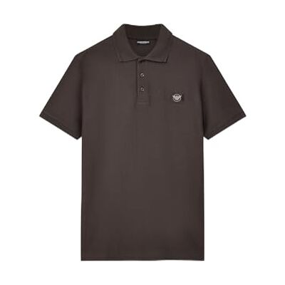Giorgio Armani Satinetikett för män Polo Grå M Giorgio Armani Satinetikett för män Polo Grå M
