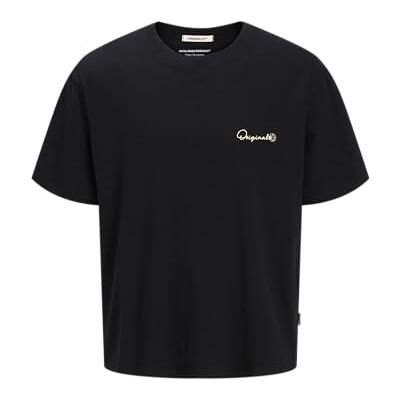 JACK & JONES herr Joracapulco typ Tee Ss Crew Neck Mni, svart, 110 JACK & JONES herr Joracapulco typ Tee Ss Crew Neck Mni, svart, 110