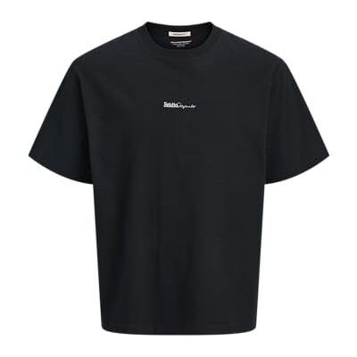 JACK & JONES herr Joracapulco minimal branding Tee Ss Cn, svart, XS JACK & JONES herr Joracapulco minimal branding Tee Ss Cn, svart, XS