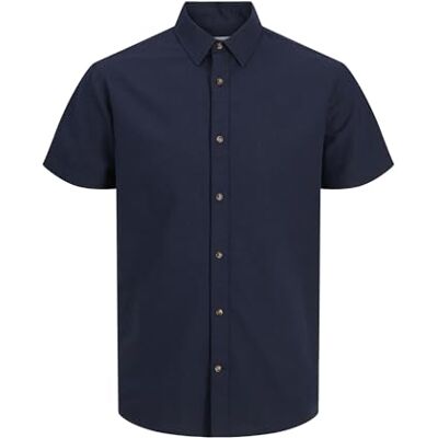 JACK & JONES JJESUMMER skjorta SS SN, marinblå blazer, S JACK & JONES JJESUMMER skjorta SS SN, marinblå blazer, S