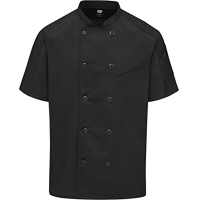 Red Kap Herr Airflow Raglan kockrock med Oilblok, Svart, M Red Kap Herr Airflow Raglan kockrock med Oilblok, Svart, M