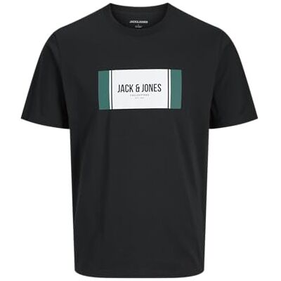 JACK & JONES Jjhayato Tee Ss Crew Neck Pls – Plus Size, svart, 3XL JACK & JONES Jjhayato Tee Ss Crew Neck Pls – Plus Size, svart, 3XL