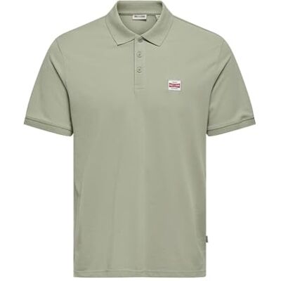 Only & Sons Onsdawson Reg Ss Polo Shirt Vd, VÄGROR, L Only & Sons Onsdawson Reg Ss Polo Shirt Vd, VÄGROR, L