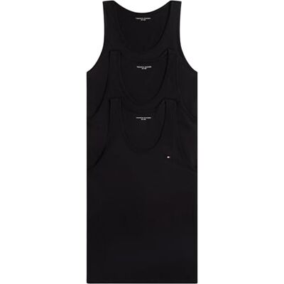 Tommy Hilfiger herr 3P linne UM0UM03867 linne, svart (svart/svart/svart), M Tommy Hilfiger herr 3P linne UM0UM03867 linne, svart (svart/svart/svart), M
