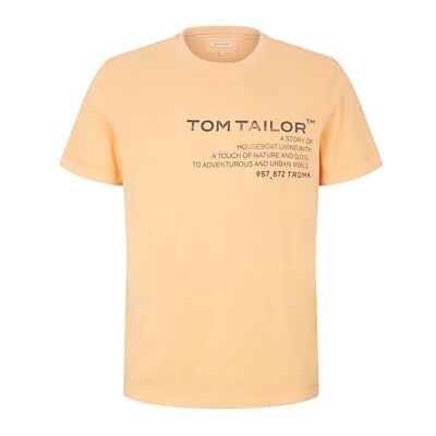 TOM TAILOR Herr T-shirt 1035638, 22225 Washed Out Orange, L TOM TAILOR Herr T-shirt 1035638, 22225 Washed Out Orange, L