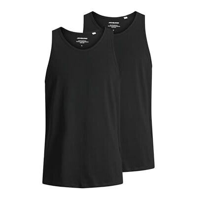 JACK & JONES Herrväst (förpackning med 2, Svart, XL JACK & JONES Herrväst (förpackning med 2, Svart, XL