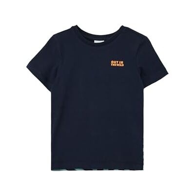s.Oliver Pojkar 2143157 t-shirt med ryggtryck, Blå 5952, 92-98 s.Oliver Pojkar 2143157 t-shirt med ryggtryck, Blå 5952, 92-98