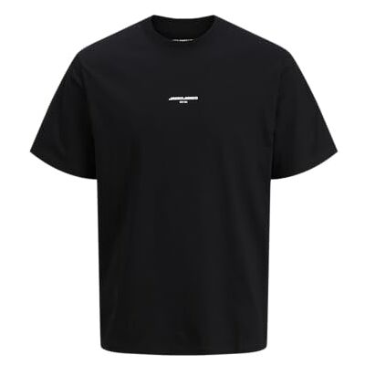JACK & JONES herr Jcolido AOP Back Print Tee Ss Crew Neck, svart, L JACK & JONES herr Jcolido AOP Back Print Tee Ss Crew Neck, svart, L