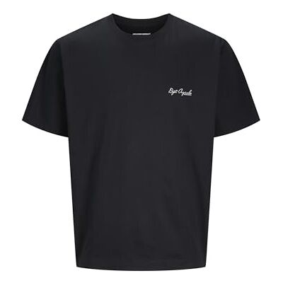 JACK & JONES Jorislington Back Tee Ss Crew Neck Sn, svart, S JACK & JONES Jorislington Back Tee Ss Crew Neck Sn, svart, S