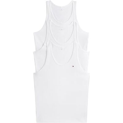 Tommy Hilfiger Män 3P Tank Top UM0UM03387 Tank Top, Vit (Vit/Vit), L, Vit (vit/vit), L Tommy Hilfiger Män 3P Tank Top UM0UM03387 Tank Top, Vit (Vit/Vit), L, Vit (vit/vit), L