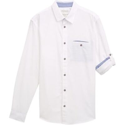 TOM TAILOR herrskjorta, 20000 – vit, XXL TOM TAILOR herrskjorta, 20000 – vit, XXL