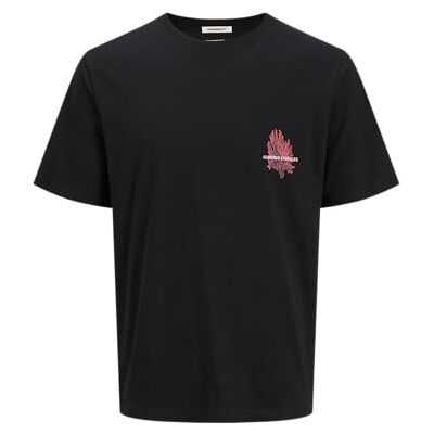 JACK & JONES Jorcanggu Illu Tee Ss Crew Neck, svart, M JACK & JONES Jorcanggu Illu Tee Ss Crew Neck, svart, M