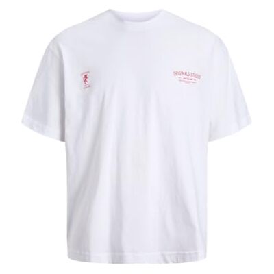JACK & JONES Jorcambridge emblem Back Tee Ss Cn, Ljus vit, XL JACK & JONES Jorcambridge emblem Back Tee Ss Cn, Ljus vit, XL