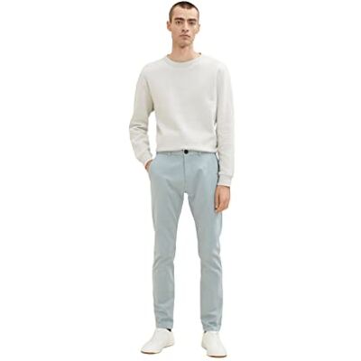 TOM TAILOR Herr Travis Slim Chino-byxor 1033877, 28129 Light Ice Blue, 34W / 34L TOM TAILOR Herr Travis Slim Chino-byxor 1033877, 28129 Light Ice Blue, 34W / 34L