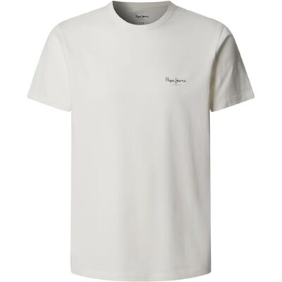 Pepe Jeans Original Basic 3n T-shirt, vit (off-white), XXL herr, Vit (benvit), XXL Pepe Jeans Original Basic 3n T-shirt, vit (off-white), XXL herr, Vit (benvit), XXL