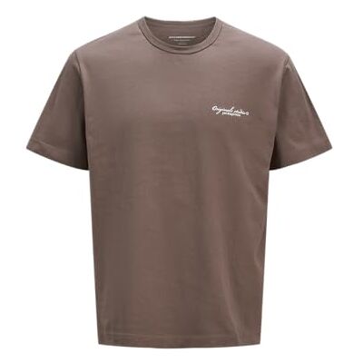 JACK & JONES Jorboston bröstmärkta Tee Ss Cn, Djup mullvaden, M JACK & JONES Jorboston bröstmärkta Tee Ss Cn, Djup mullvaden, M