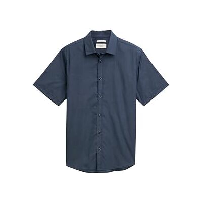 TOM TAILOR herrskjorta, 37274 – marinblå normal struktur, XS TOM TAILOR herrskjorta, 37274 – marinblå normal struktur, XS