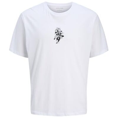 JACK & JONES Jjmiko Tee Ss Crew Neck, Vit, L JACK & JONES Jjmiko Tee Ss Crew Neck, Vit, L