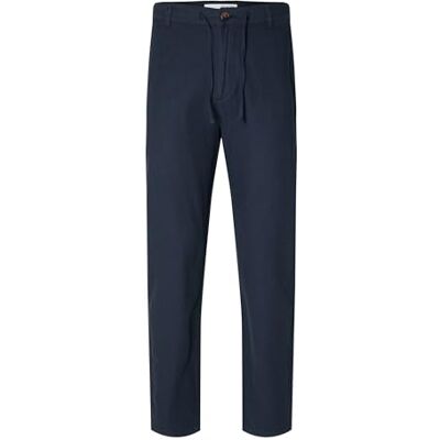 SELECTED HOMME chinos för män, Mörk safir, XXL SELECTED HOMME chinos för män, Mörk safir, XXL