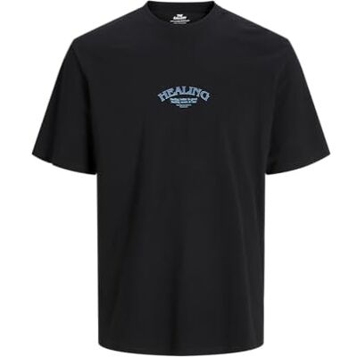 JACK & JONES JACK&JONES JORACLE Tee SS Crew Neck TG, svart, L JACK & JONES JACK&JONES JORACLE Tee SS Crew Neck TG, svart, L