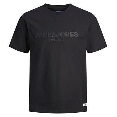 JACK & JONES Jprbluloyal Tee Ss Crew Neck Prau25, svart, M JACK & JONES Jprbluloyal Tee Ss Crew Neck Prau25, svart, M