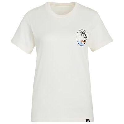 adidas Kobiety SUMMER SLIDE GRAPHIC T-SHIRT2, off white, S adidas Kobiety SUMMER SLIDE GRAPHIC T-SHIRT2, off white, S