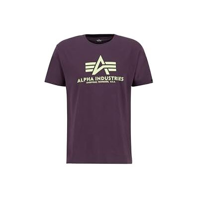 Alpha Industries Basic T-Shirt för män, Plum, L Alpha Industries Basic T-Shirt för män, Plum, L