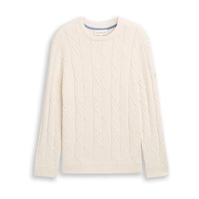 TOM TAILOR herrtröja, 10348 – Gardenia vit, 3XL TOM TAILOR herrtröja, 10348 – Gardenia vit, 3XL