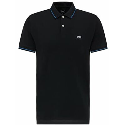 Lee PIQUE POLO T-shirt, Ecru (svart 01), XXX-Large, Ecru (svart 01), XS Lee PIQUE POLO T-shirt, Ecru (svart 01), XXX-Large, Ecru (svart 01), XS