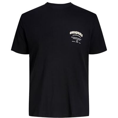 JACK & JONES Jormeadows Typo Tee Ss Crew Neck Pls – Plus Size, svart, 4XL JACK & JONES Jormeadows Typo Tee Ss Crew Neck Pls – Plus Size, svart, 4XL