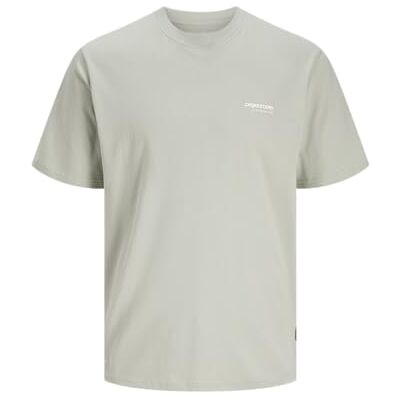 JACK & JONES Jcotarmac Collage Back Tee Ss Crew Neck, Aqua Gray, S JACK & JONES Jcotarmac Collage Back Tee Ss Crew Neck, Aqua Gray, S