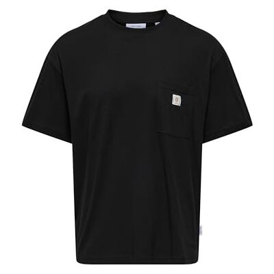 Only & Sons Onsking Life Loose Ss Tee, svart, XXL Only & Sons Onsking Life Loose Ss Tee, svart, XXL